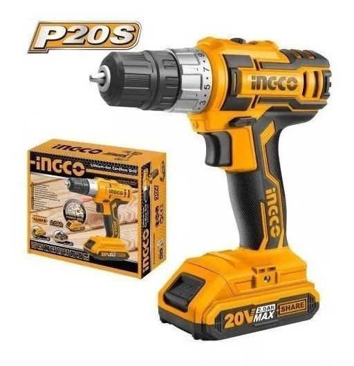 Taladro atornillador inalámbrico de 10mm Ingco