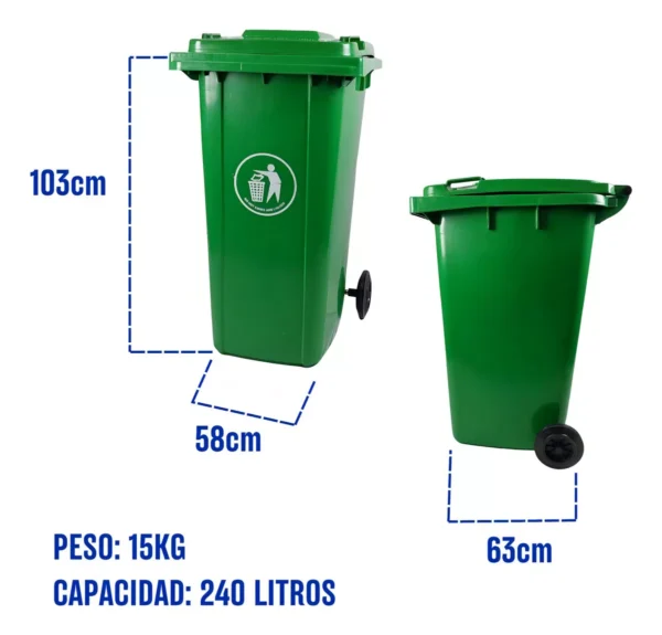 Tacho plástico basura